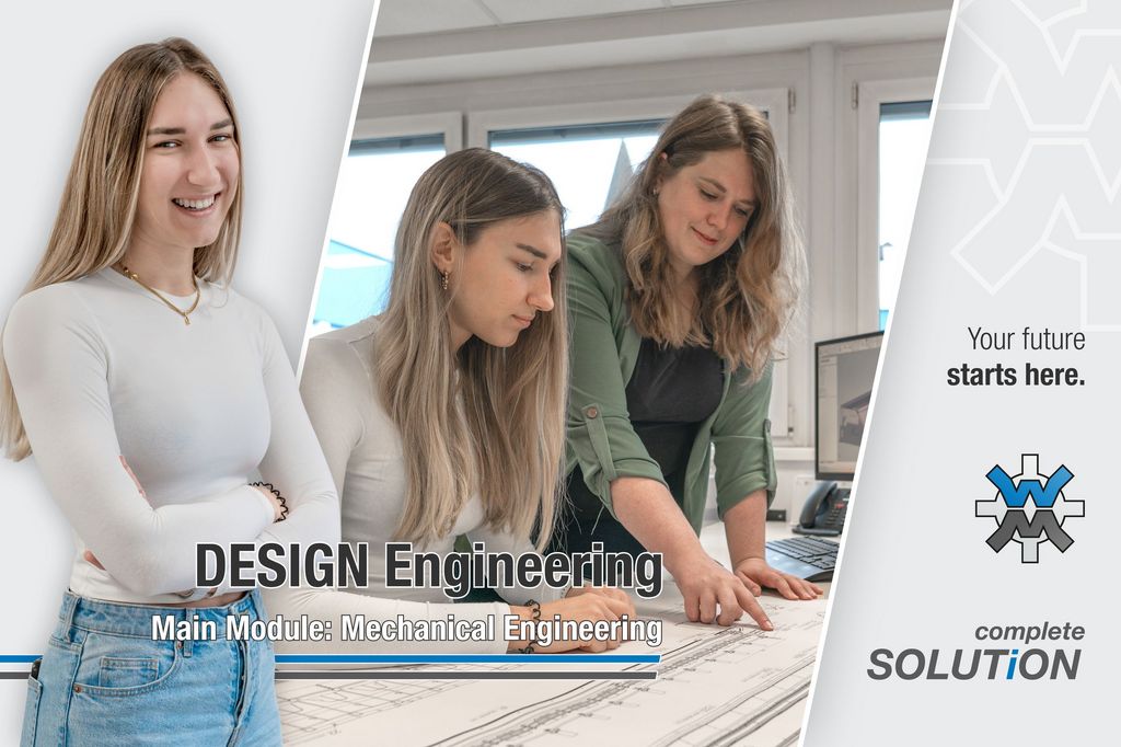 A young lady and her mentor for design engineering
